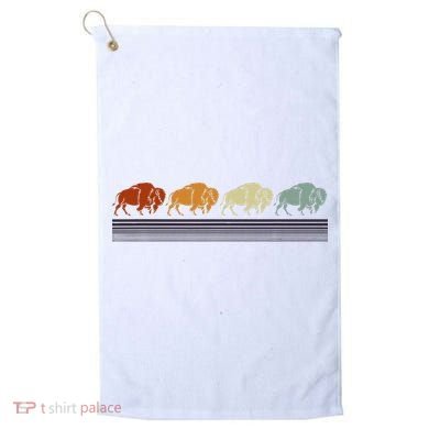 Retro Buffalo Golf Towel