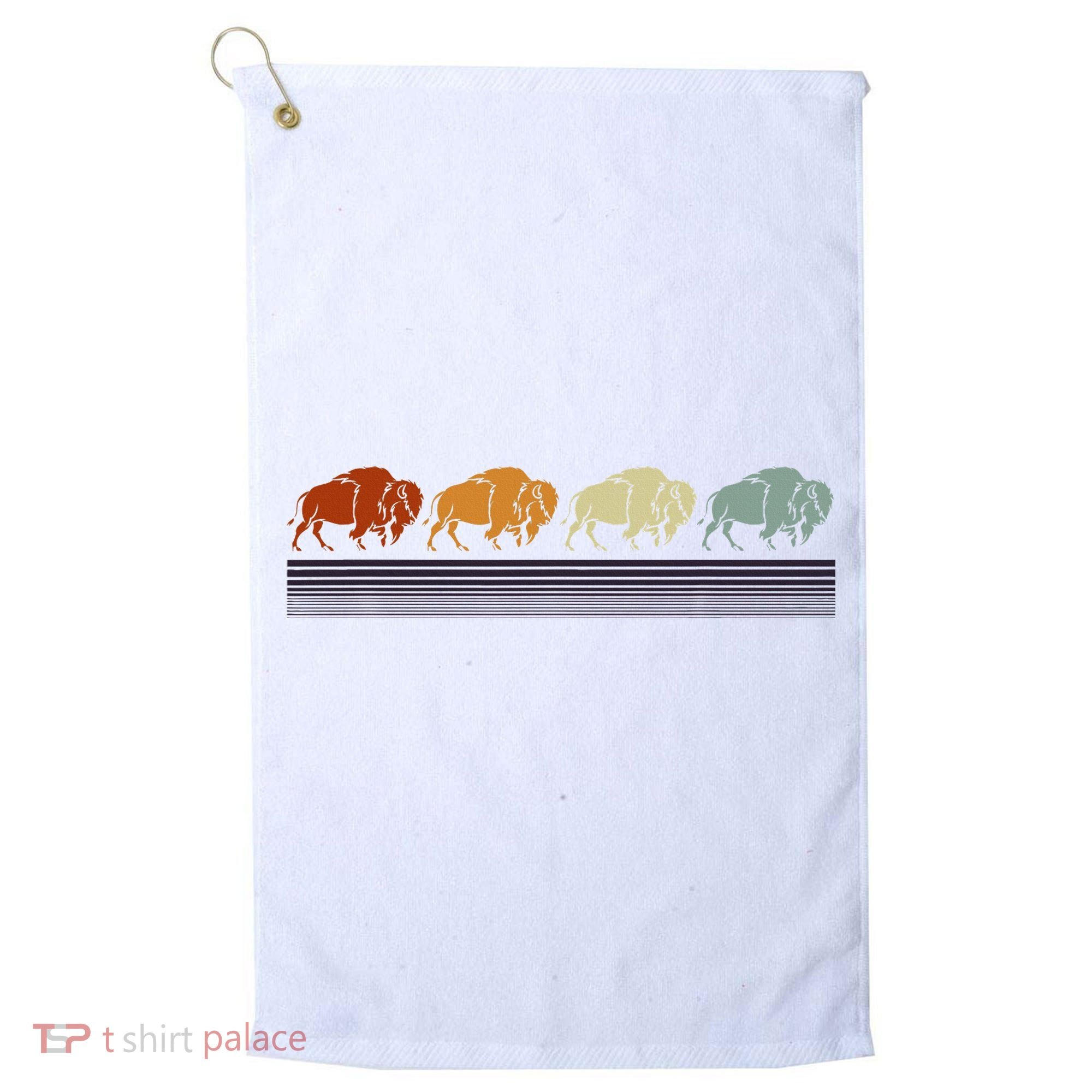 Retro Buffalo Golf Towel