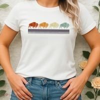 Retro Buffalo Women's T-Shirt thumb 2