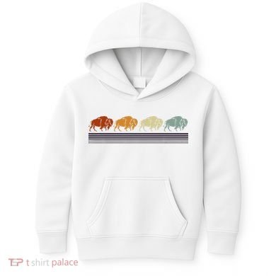 Retro Buffalo Kids Hoodie