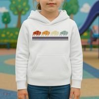 Retro Buffalo Kids Hoodie thumb 3