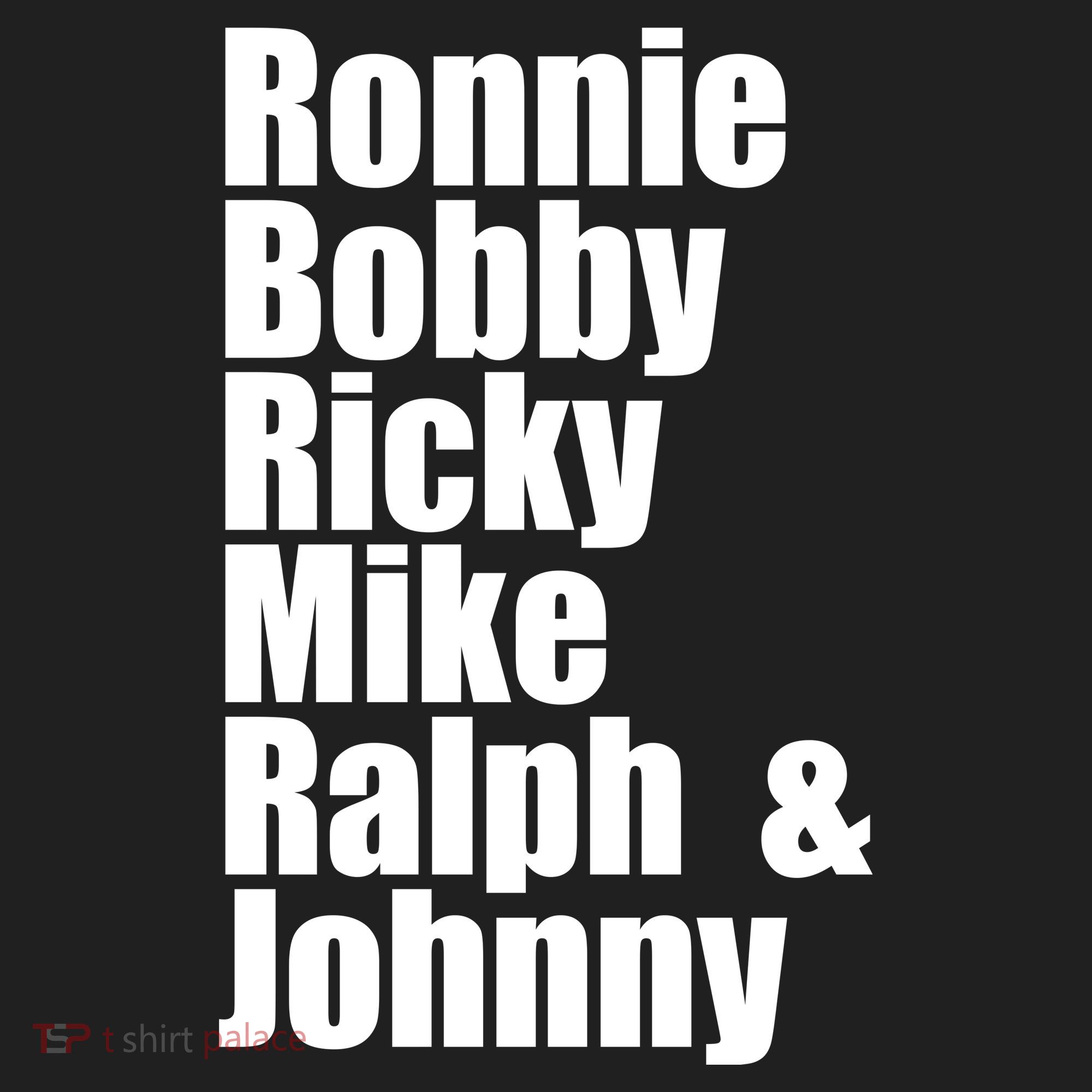 Ronnie Bobby Ricky Mike Ralph And Johnny Beanie