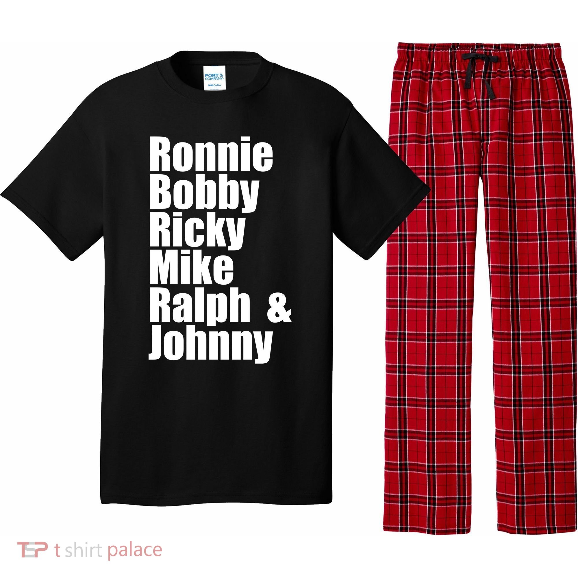 Ronnie Bobby Ricky Mike Ralph And Johnny Pajama Set