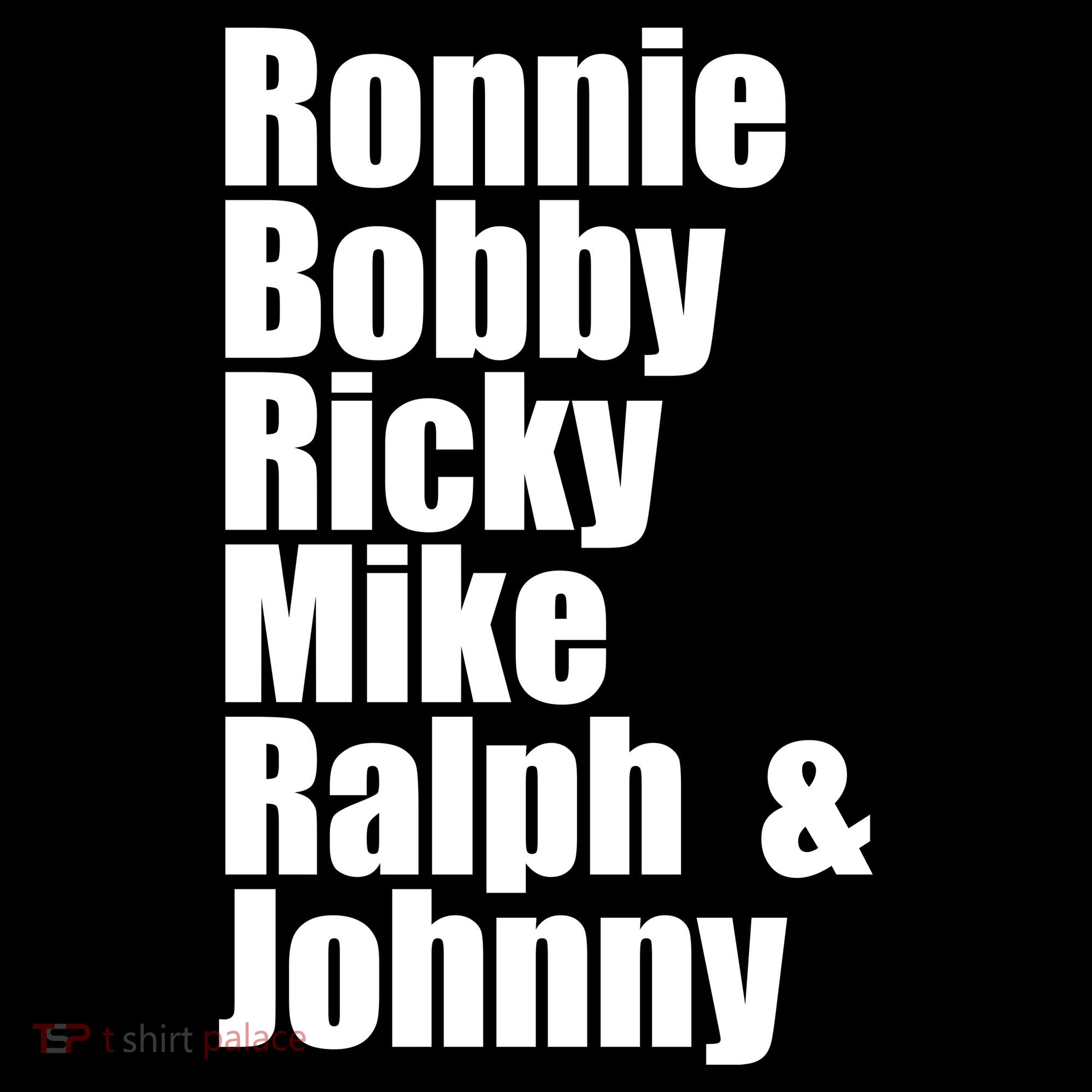 Ronnie Bobby Ricky Mike Ralph And Johnny Women's Hoodie