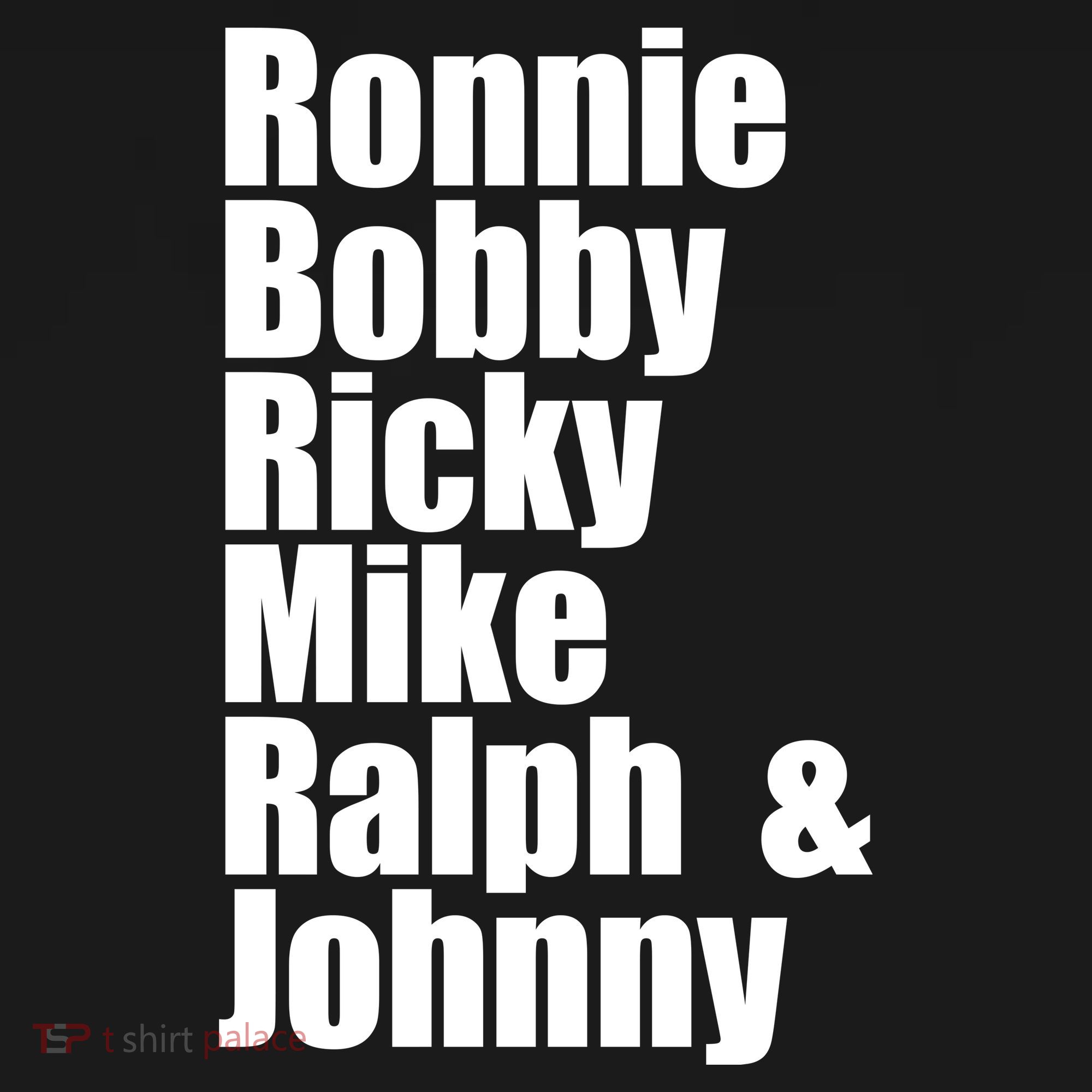 Ronnie Bobby Ricky Mike Ralph And Johnny Mousepad