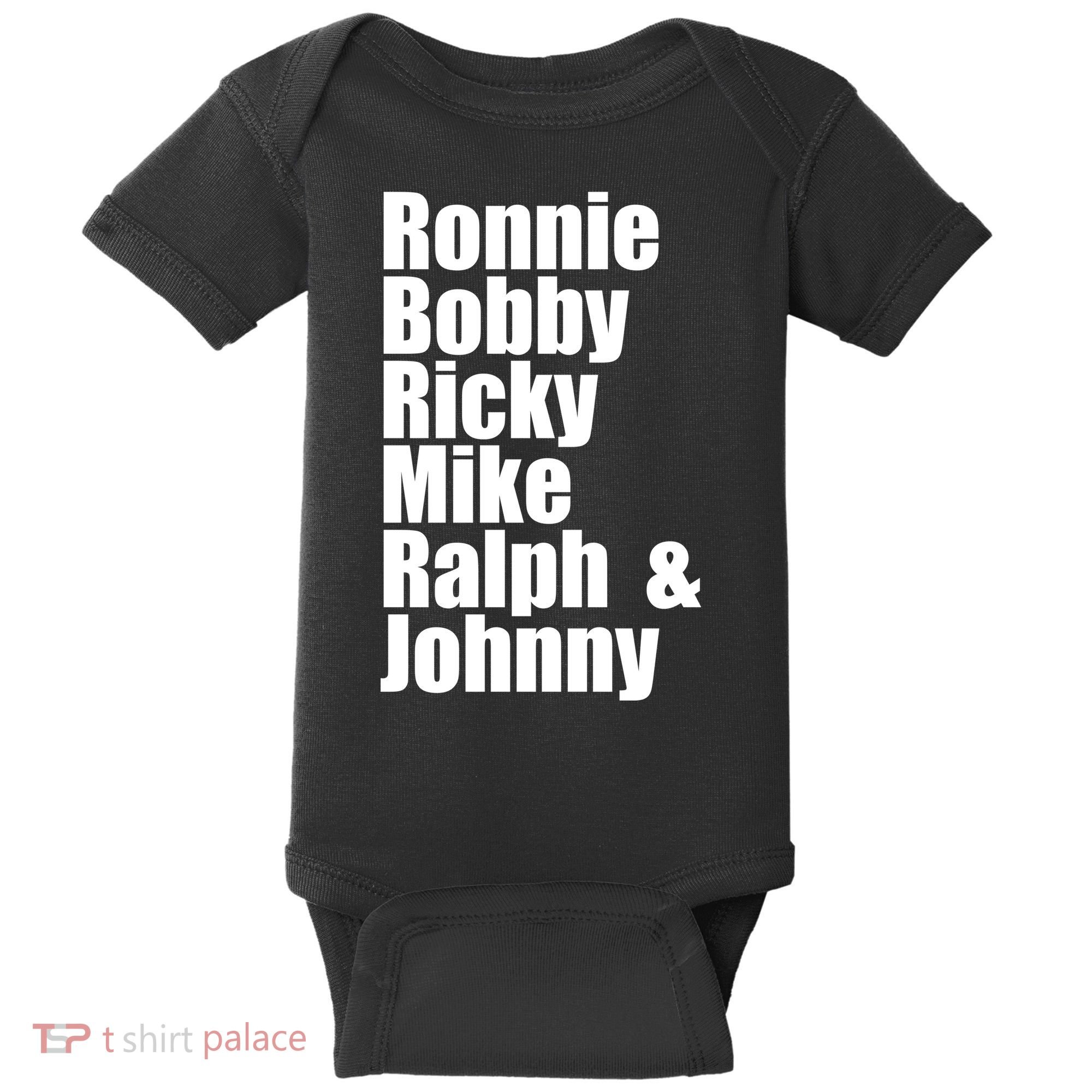 Ronnie Bobby Ricky Mike Ralph And Johnny Baby Bodysuit