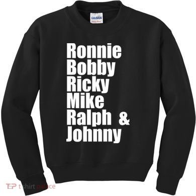 Ronnie Bobby Ricky Mike Ralph And Johnny Kids Sweatshirt