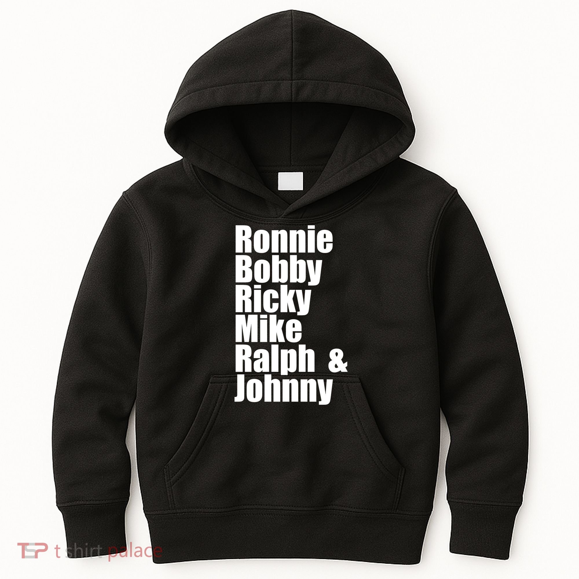 Ronnie Bobby Ricky Mike Ralph And Johnny Kids Hoodie
