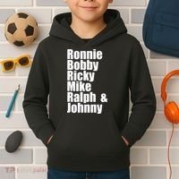 Ronnie Bobby Ricky Mike Ralph And Johnny Kids Hoodie thumb 2