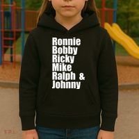 Ronnie Bobby Ricky Mike Ralph And Johnny Kids Hoodie thumb 3