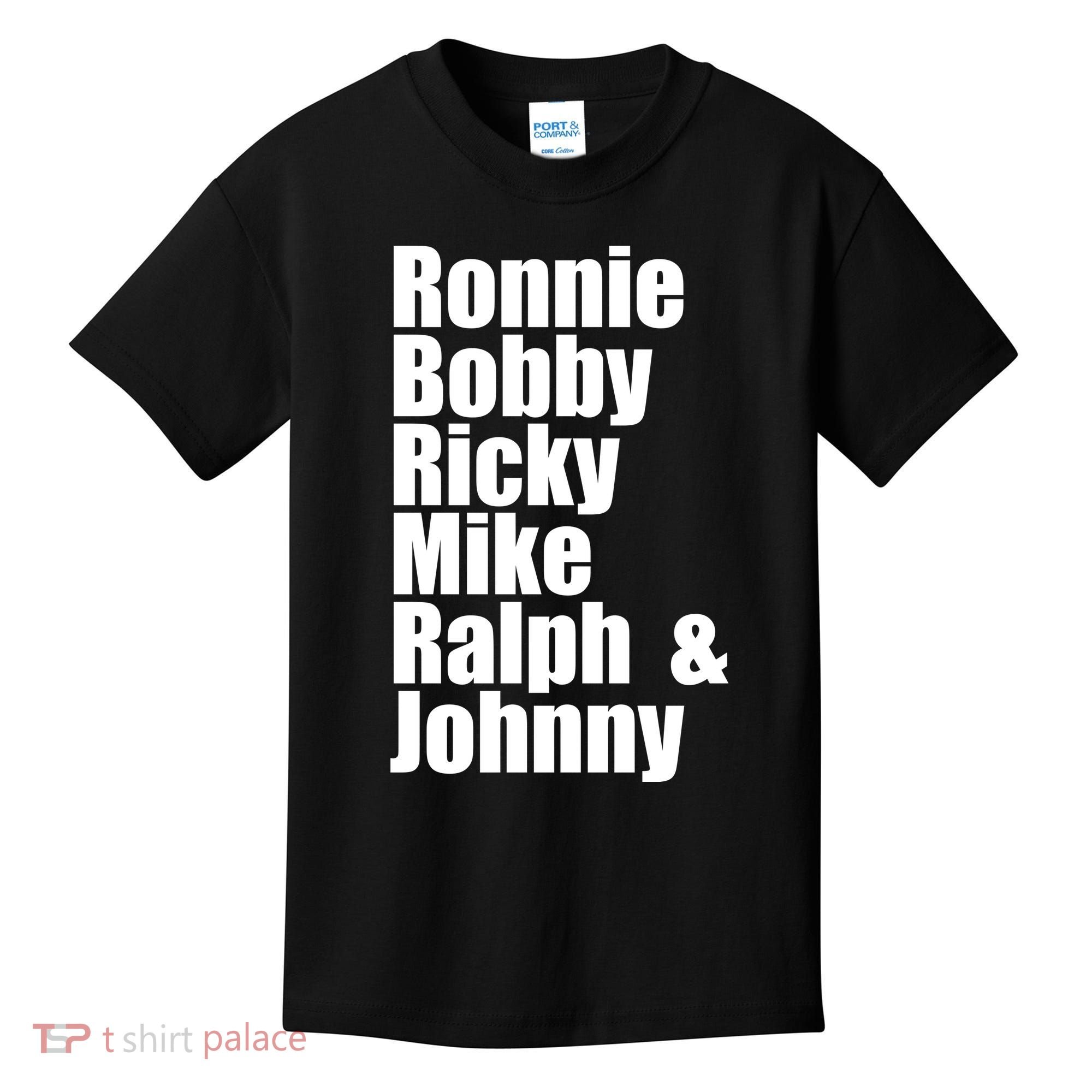Ronnie Bobby Ricky Mike Ralph And Johnny Kids T-Shirt