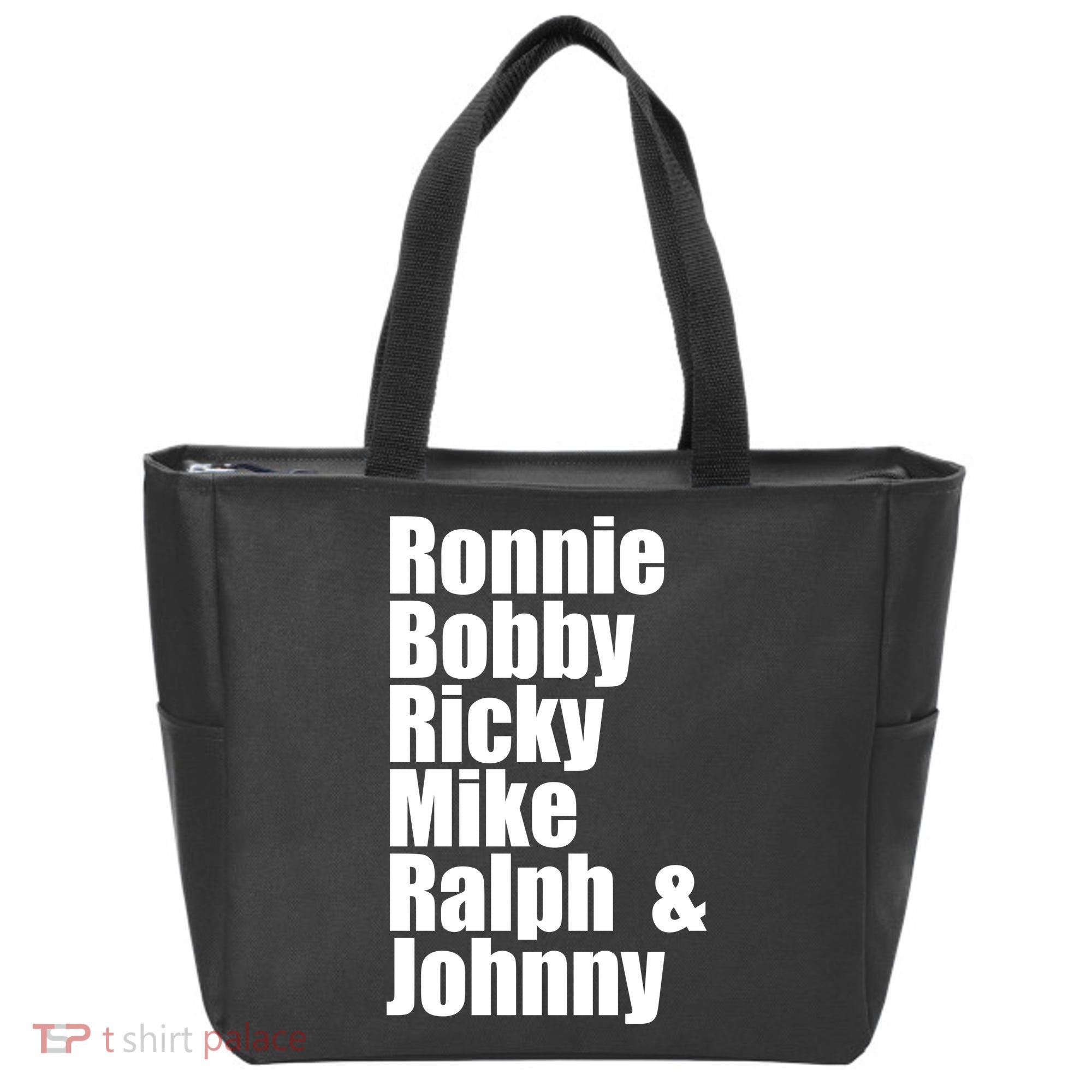 Ronnie Bobby Ricky Mike Ralph And Johnny Tote Bag
