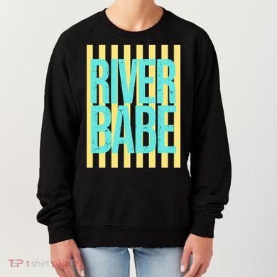 River Babe Retro Stripes Sunshine Women's Sweatshirt