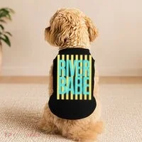 River Babe Retro Stripes Sunshine Doggie Tank thumb 2