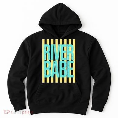 River Babe Retro Stripes Sunshine Hoodie