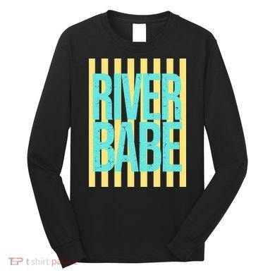 River Babe Retro Stripes Sunshine Long Sleeve Shirt
