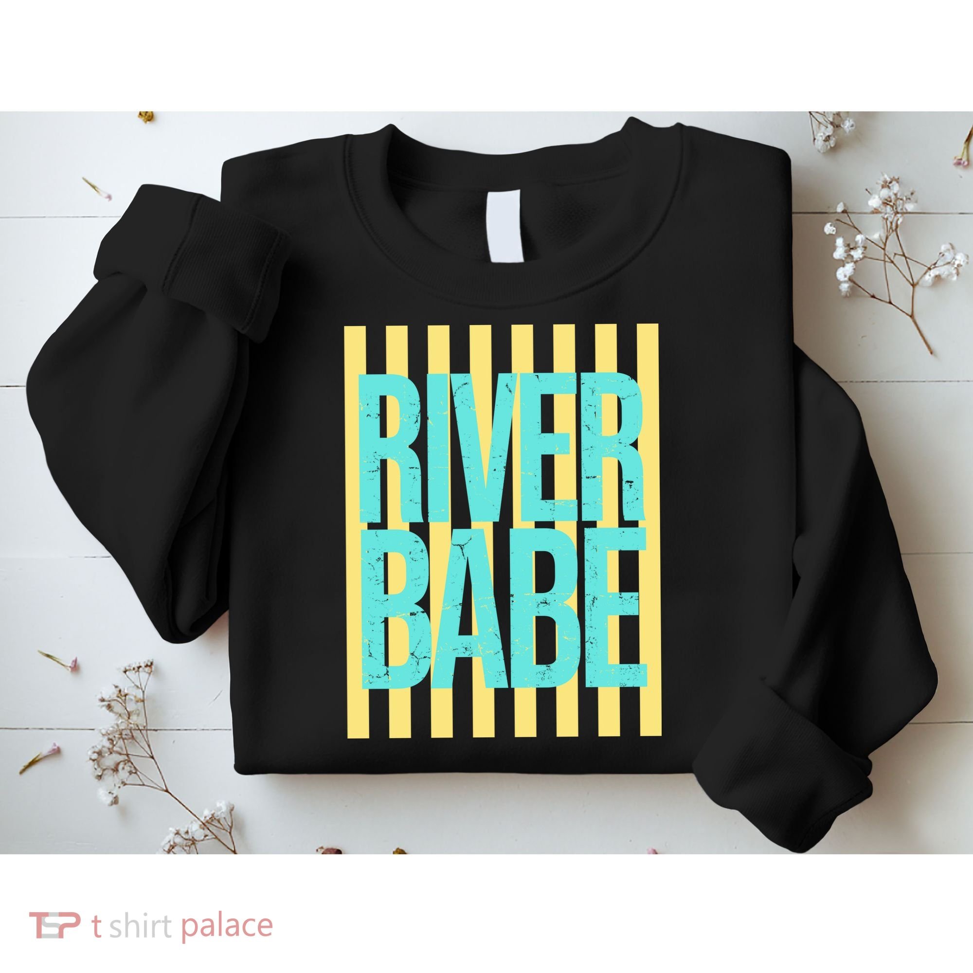 River Babe Retro Stripes Sunshine Sweatshirt