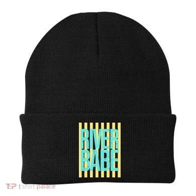 River Babe Retro Stripes Sunshine Beanie