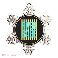River Babe Retro Stripes Sunshine Ornament thumb 0