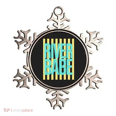 River Babe Retro Stripes Sunshine Ornament