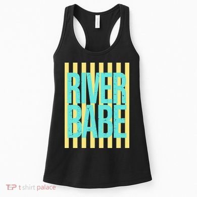 River Babe Retro Stripes Sunshine Women's Tank Top