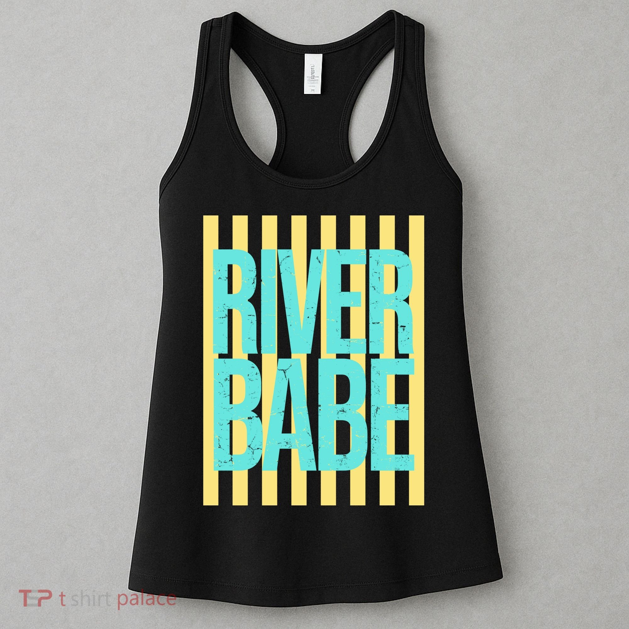 River Babe Retro Stripes Sunshine Women's Tank Top