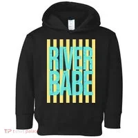 River Babe Retro Stripes Sunshine Toddler Hoodie thumb 0