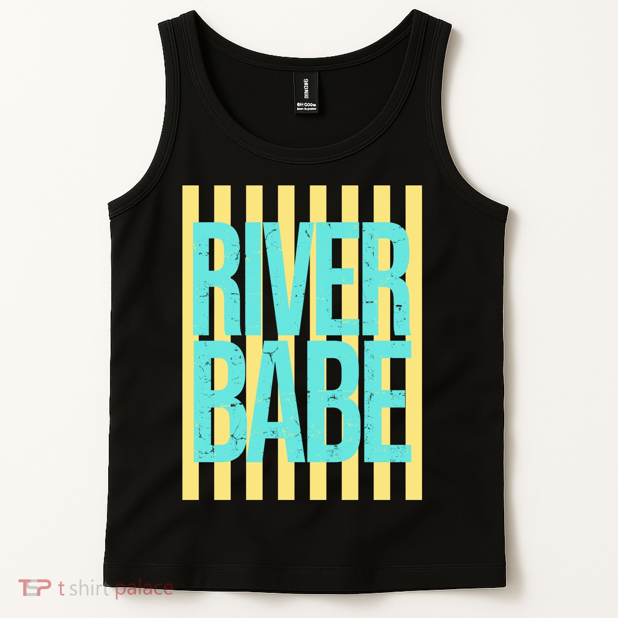 River Babe Retro Stripes Sunshine Tank Top