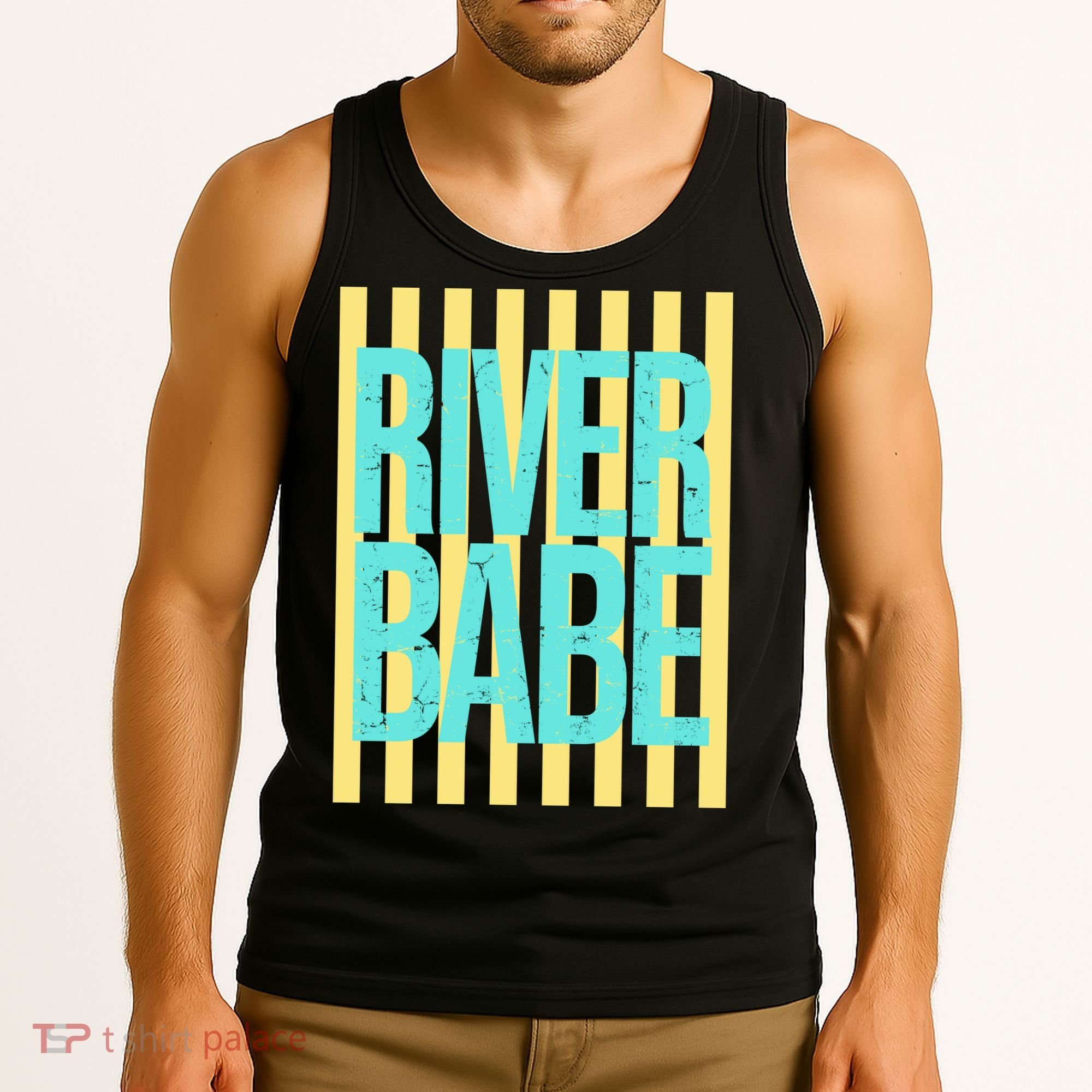 River Babe Retro Stripes Sunshine Tank Top