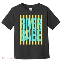 River Babe Retro Stripes Sunshine Toddler T-Shirt thumb 0