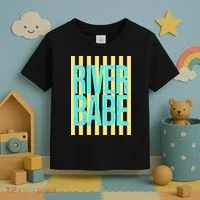 River Babe Retro Stripes Sunshine Toddler T-Shirt thumb 3