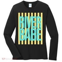 River Babe Retro Stripes Sunshine Women's Long Sleeve Shirt thumb 0
