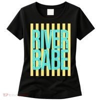 River Babe Retro Stripes Sunshine Women's T-Shirt thumb 0