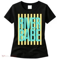 River Babe Retro Stripes Sunshine Women's T-Shirt thumb 0