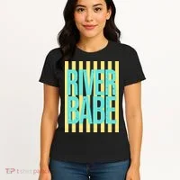 River Babe Retro Stripes Sunshine Women's T-Shirt thumb 4