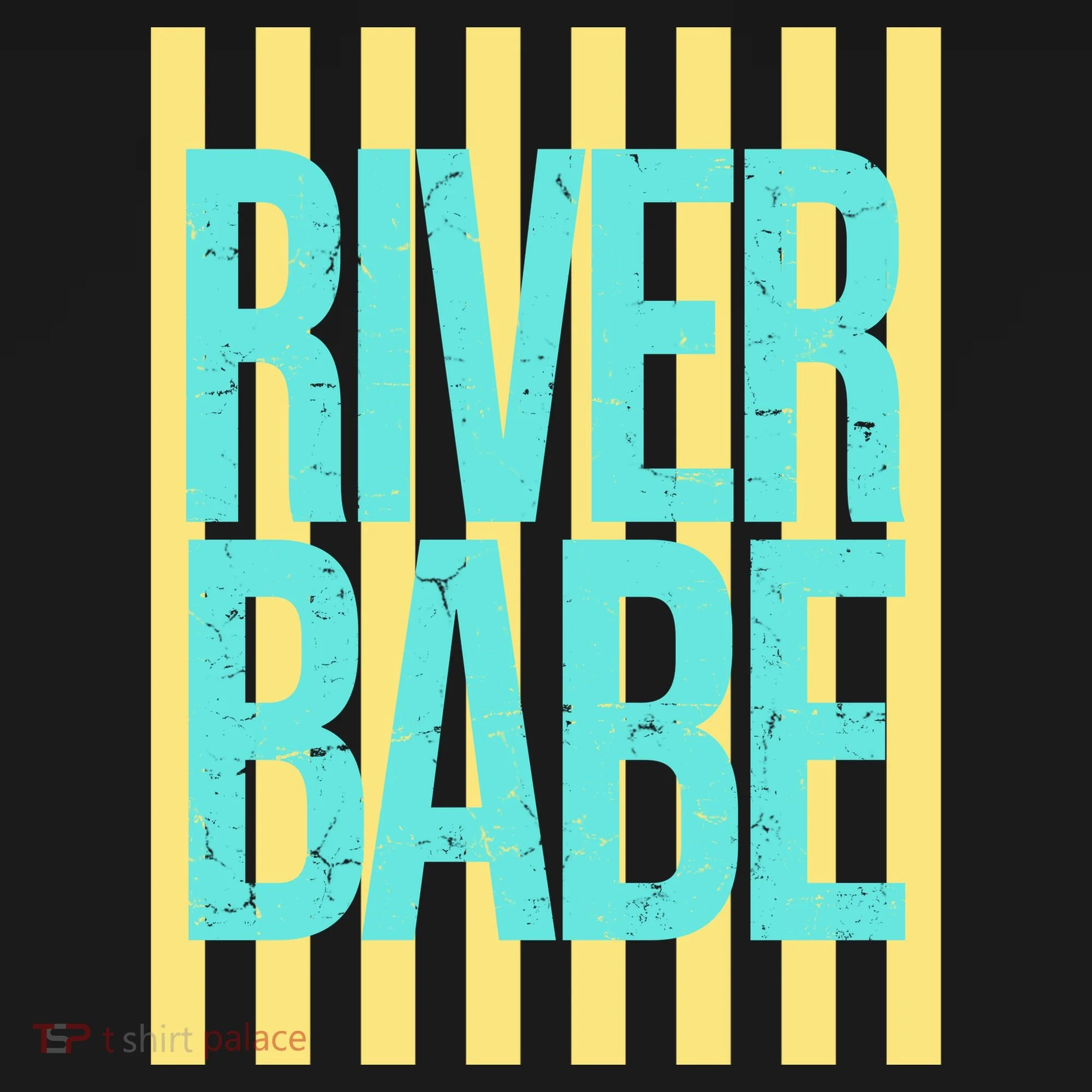 River Babe Retro Stripes Sunshine Women's T-Shirt