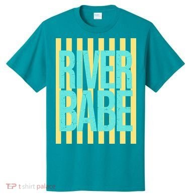 River Babe Retro Stripes Sunshine T-Shirt