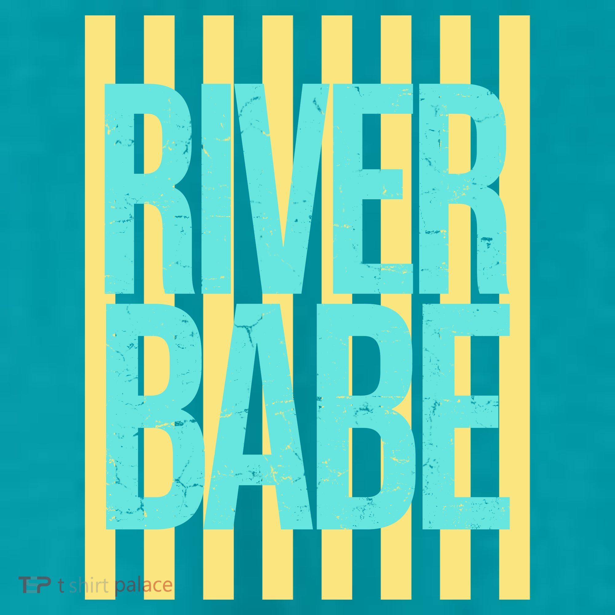 River Babe Retro Stripes Sunshine T-Shirt