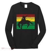 Rodeo Bronc Riding African American Cowgirl Graphic Long Sleeve Shirt thumb 0