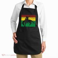 Rodeo Bronc Riding African American Cowgirl Graphic Apron thumb 2
