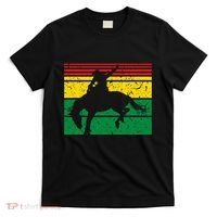 Rodeo Bronc Riding African American Cowgirl Graphic T-Shirt thumb 0