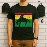 Rodeo Bronc Riding African American Cowgirl Graphic T-Shirt thumb 6