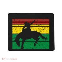 Rodeo Bronc Riding African American Cowgirl Graphic Mousepad thumb 0