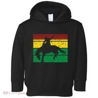Rodeo Bronc Riding African American Cowgirl Graphic Toddler Hoodie thumb 0