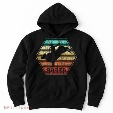 Rodeo Bull Riding Vintage Cowboy Hoodie