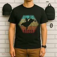 Rodeo Bull Riding Vintage Cowboy T-Shirt thumb 6