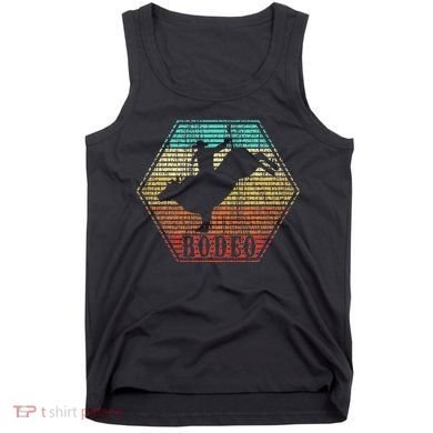 Rodeo Bull Riding Vintage Cowboy Tank Top