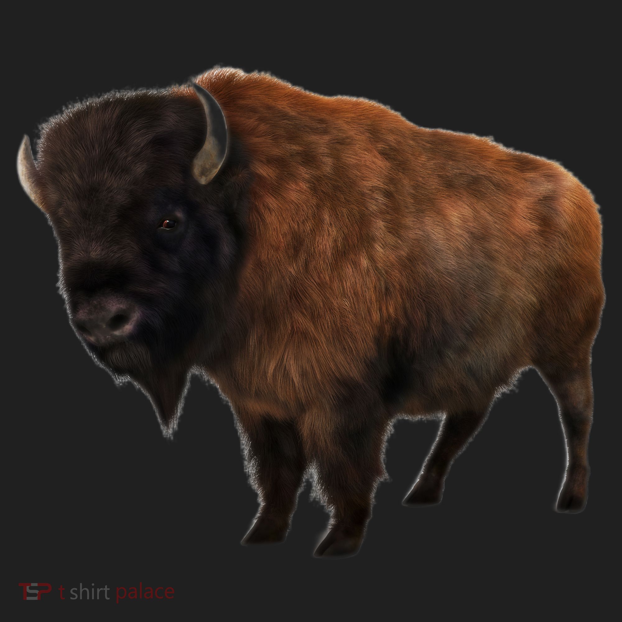 Realistic Bison Women's Sweatshirt