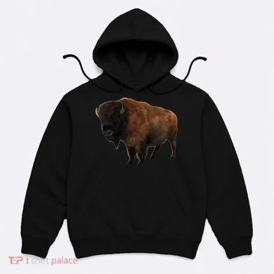 Realistic Bison Hoodie