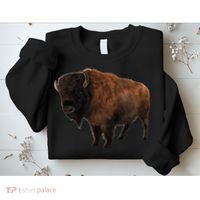 Realistic Bison Sweatshirt thumb 2